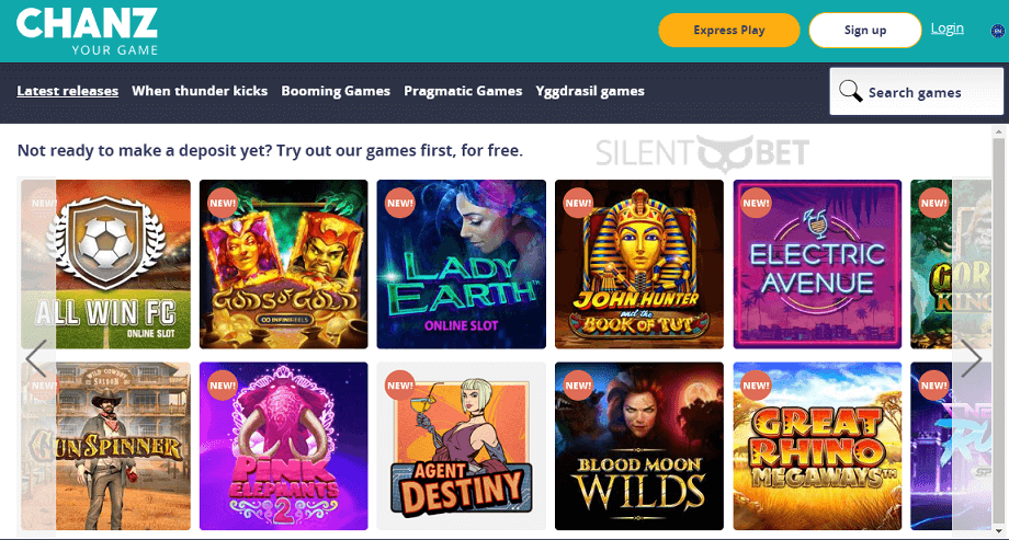 Chanz Casino Games