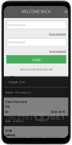 Digibet Login on Android