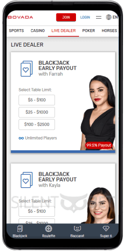 Bovada Mobile Casino Version & App for Android and iOS (2020)