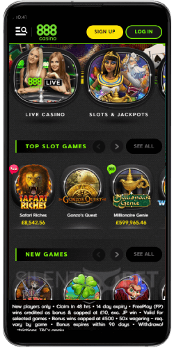 888 casino login mobile