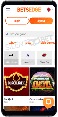 BetSedge Casino Mobile Site