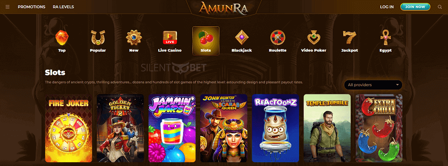 AmunRa casino games