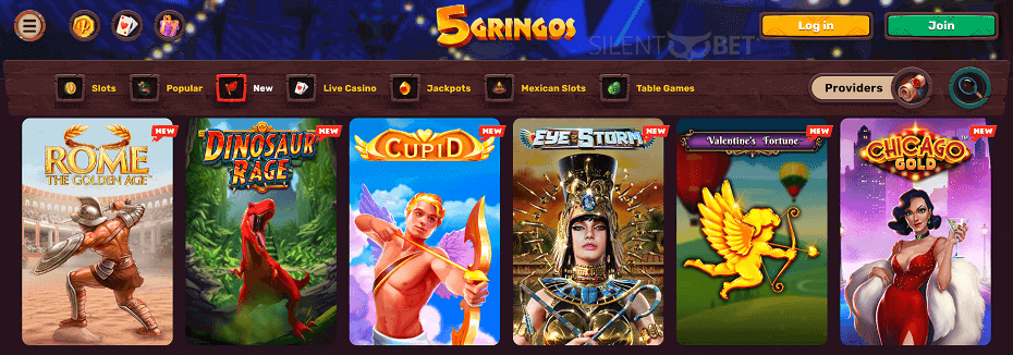 Jeux de casino 5Gringos