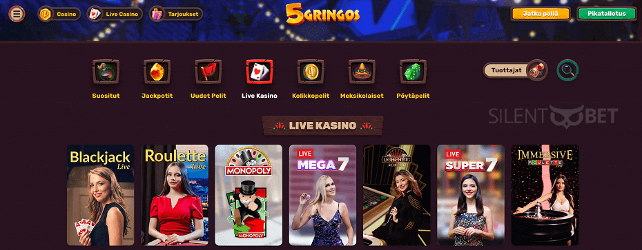 5gringos live-kasino