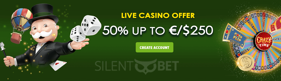 Betpat live casino bonus