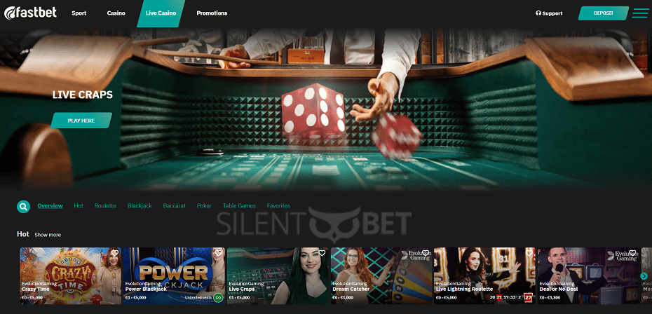 Fastbet live casino