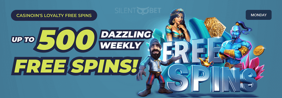Casinoin free spins promo
