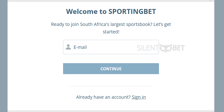 Sportingbet South Africa registration