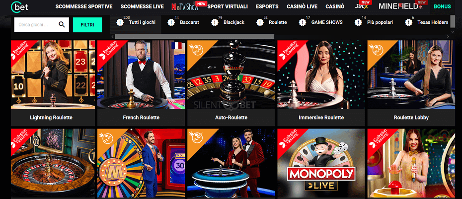 Casinò live Cbet