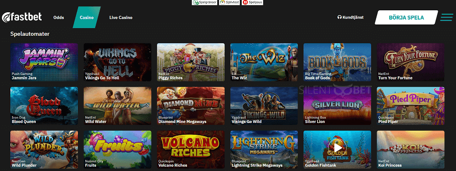 Fastbet kasinospel