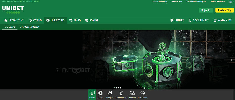 Unibetin kasino Suomelle