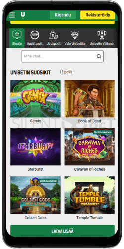 Unibet Suomi mobiili Android