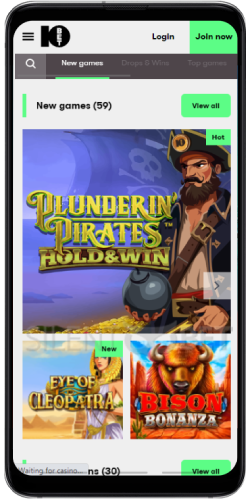 10bet mobile casino