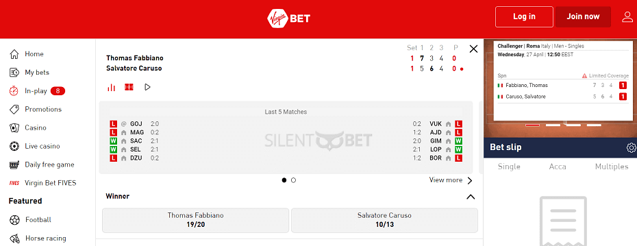 Virgin Bet sports betting