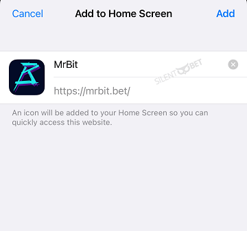 Mr Bit web app за iOS